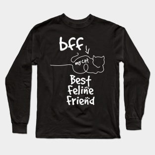 BFF my bestie is a cat Long Sleeve T-Shirt